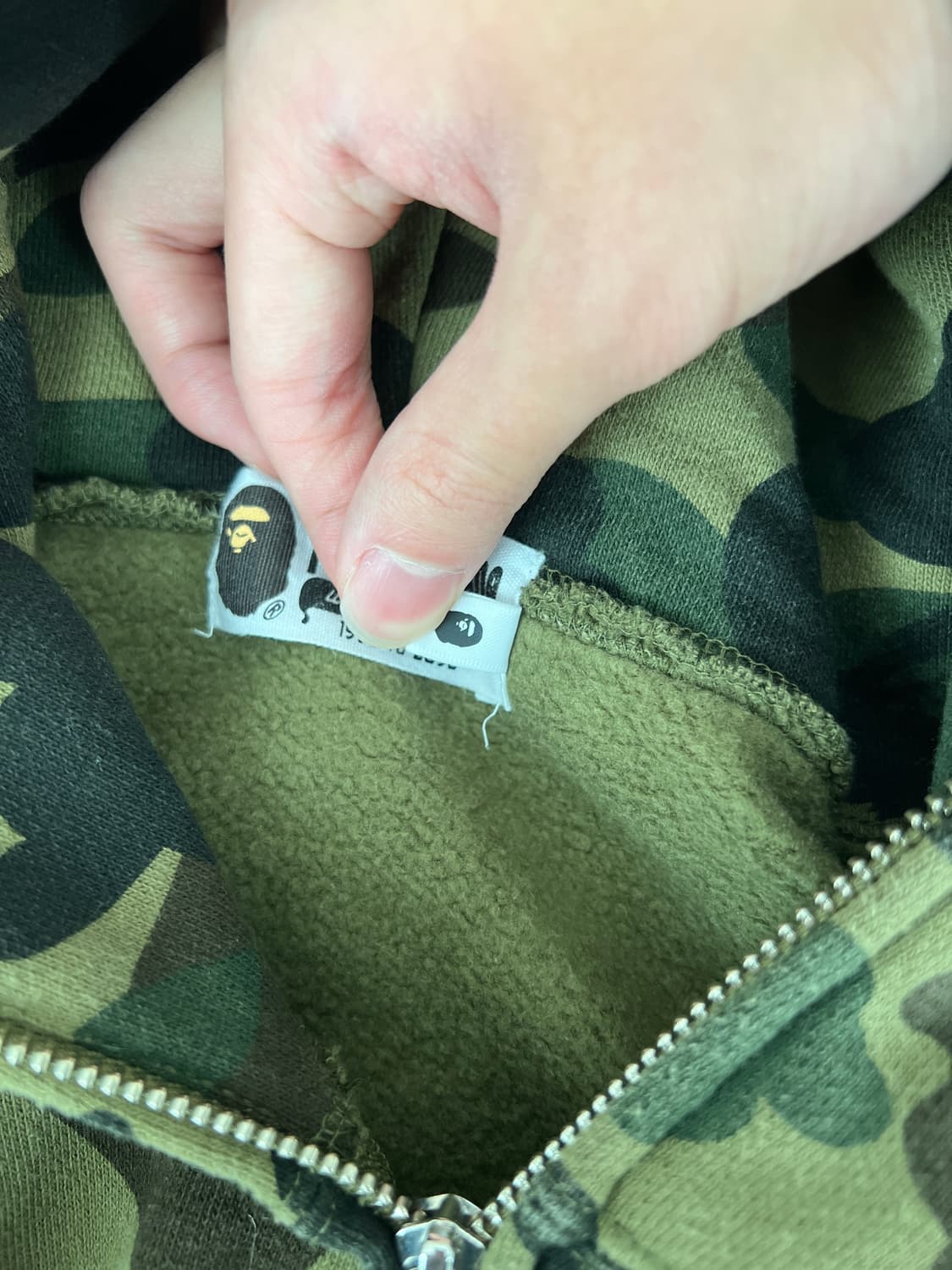 [M] 베이프 샤크 후드집업 녹계 상품이미지4