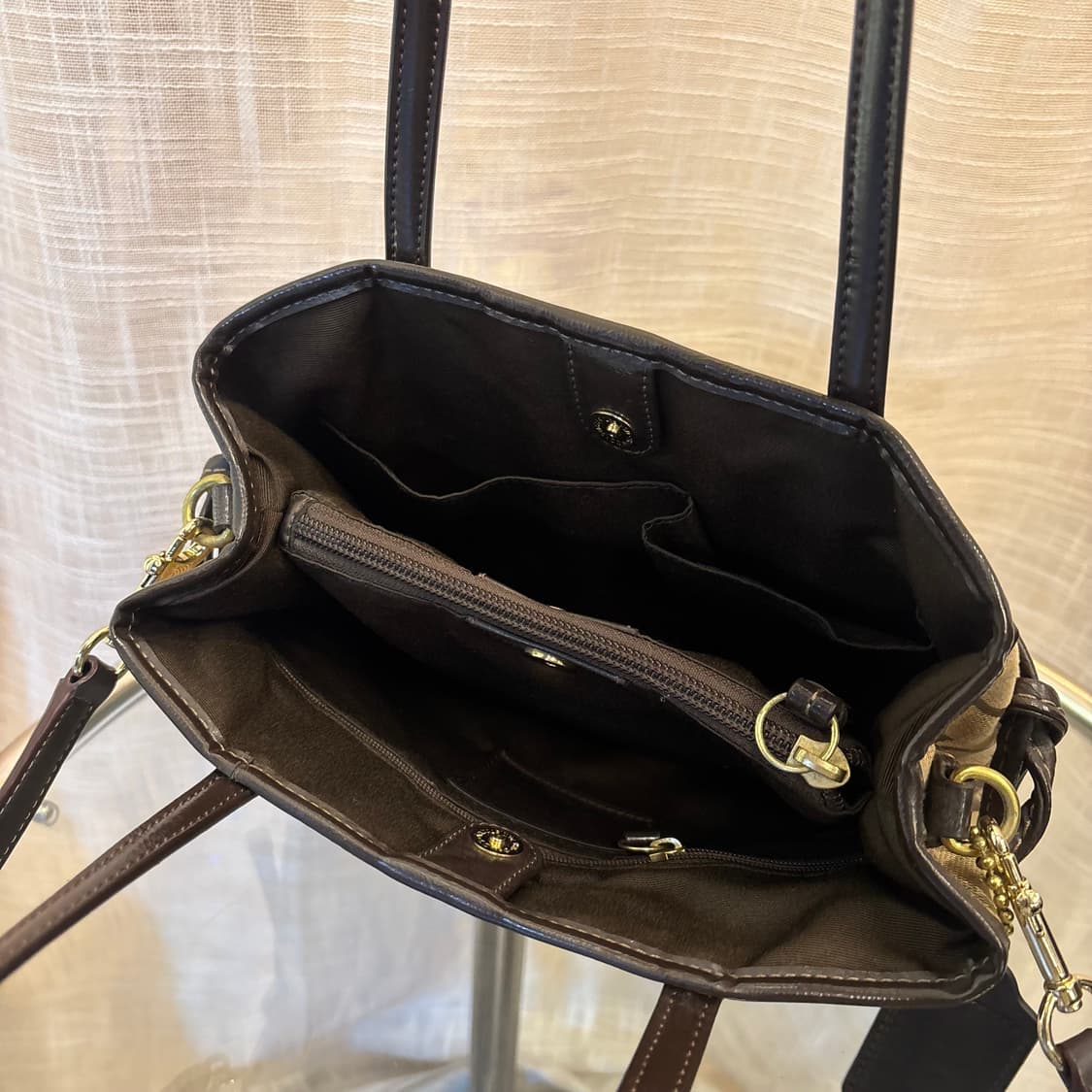 정품 코치 패브릭 토트백 크로스백    상품이미지9