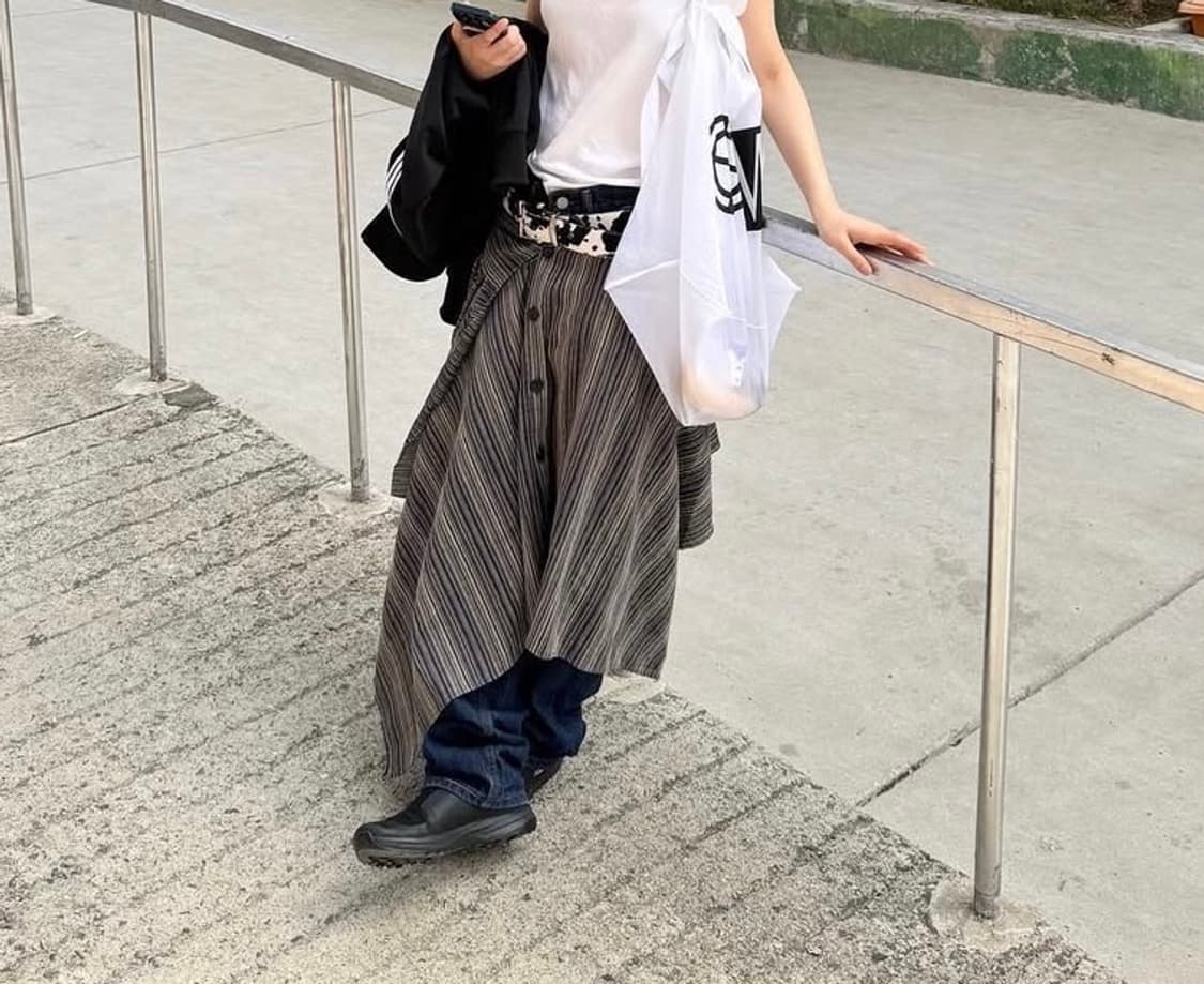 공테잎 레이어드 스커트 상품이미지1