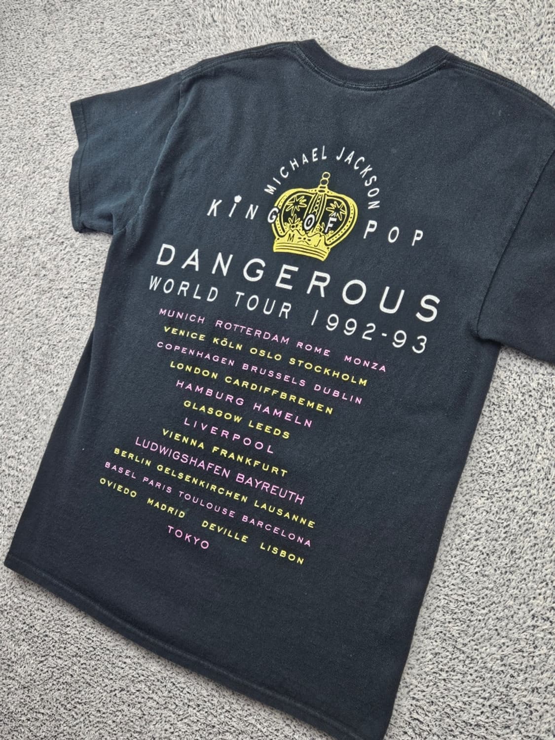 92~93 마이클잭슨 월드투어 빈티지 반팔 티셔츠 (S추정)/ 11822 상품이미지10