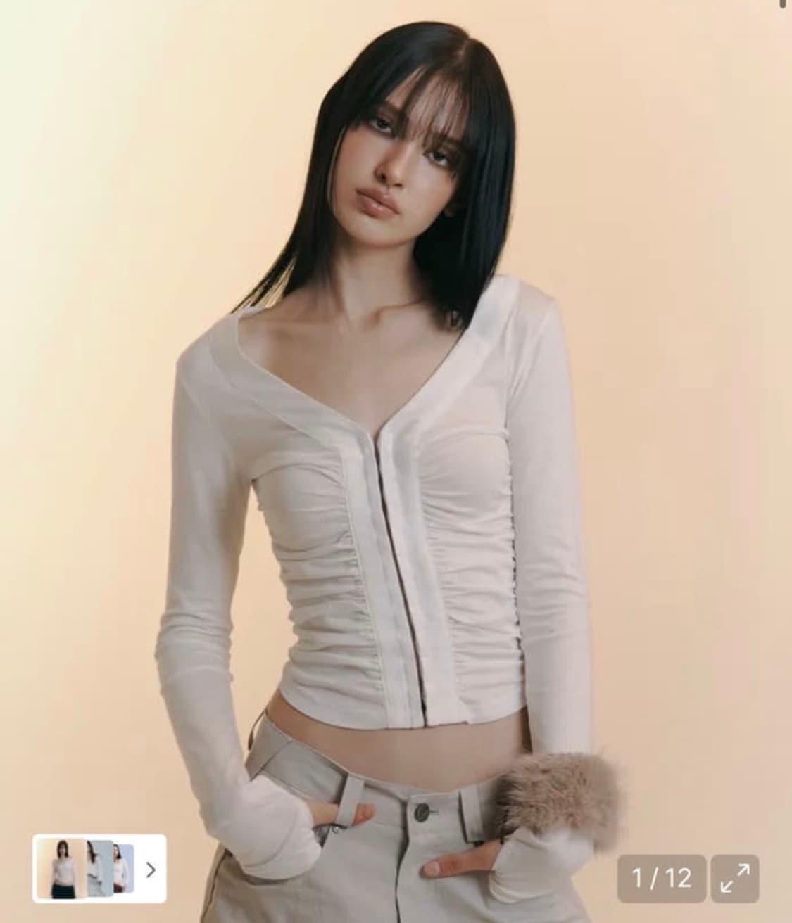 플리즈노팔로우 칸델라 셔링 탑 상품이미지1