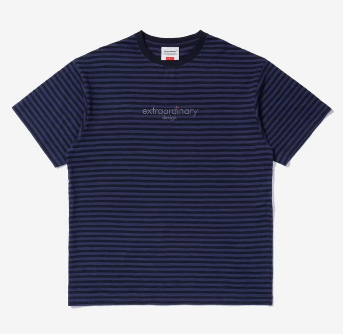 [L]엑스트라오디너리 STRIPE RED DOT TEE NAVY 반팔티 상품이미지1
