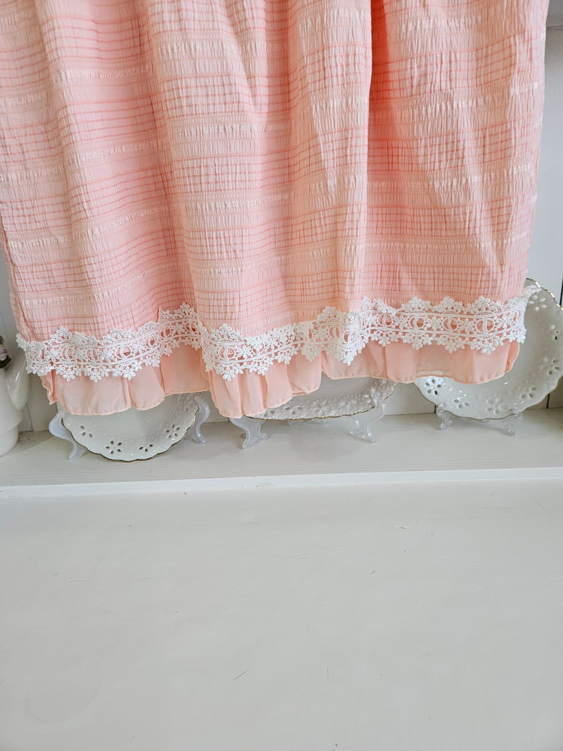 세실맥비 레이스 핑크 원피스 상품이미지3