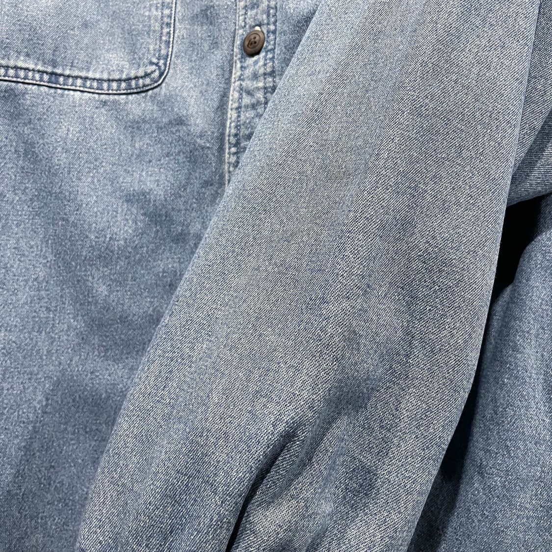 USA VINTAGE 데님 셔츠 자켓 쉐르파 안감 투포켓 디테일 중청 상품이미지9