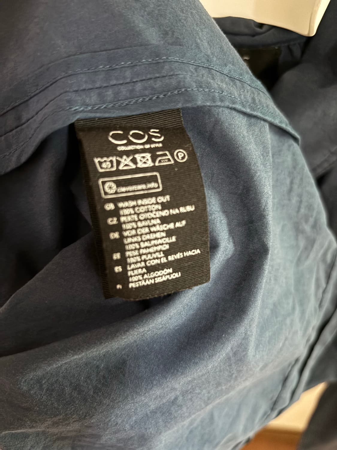 COS 코스 네이비 셔츠형 원피스 상품이미지3