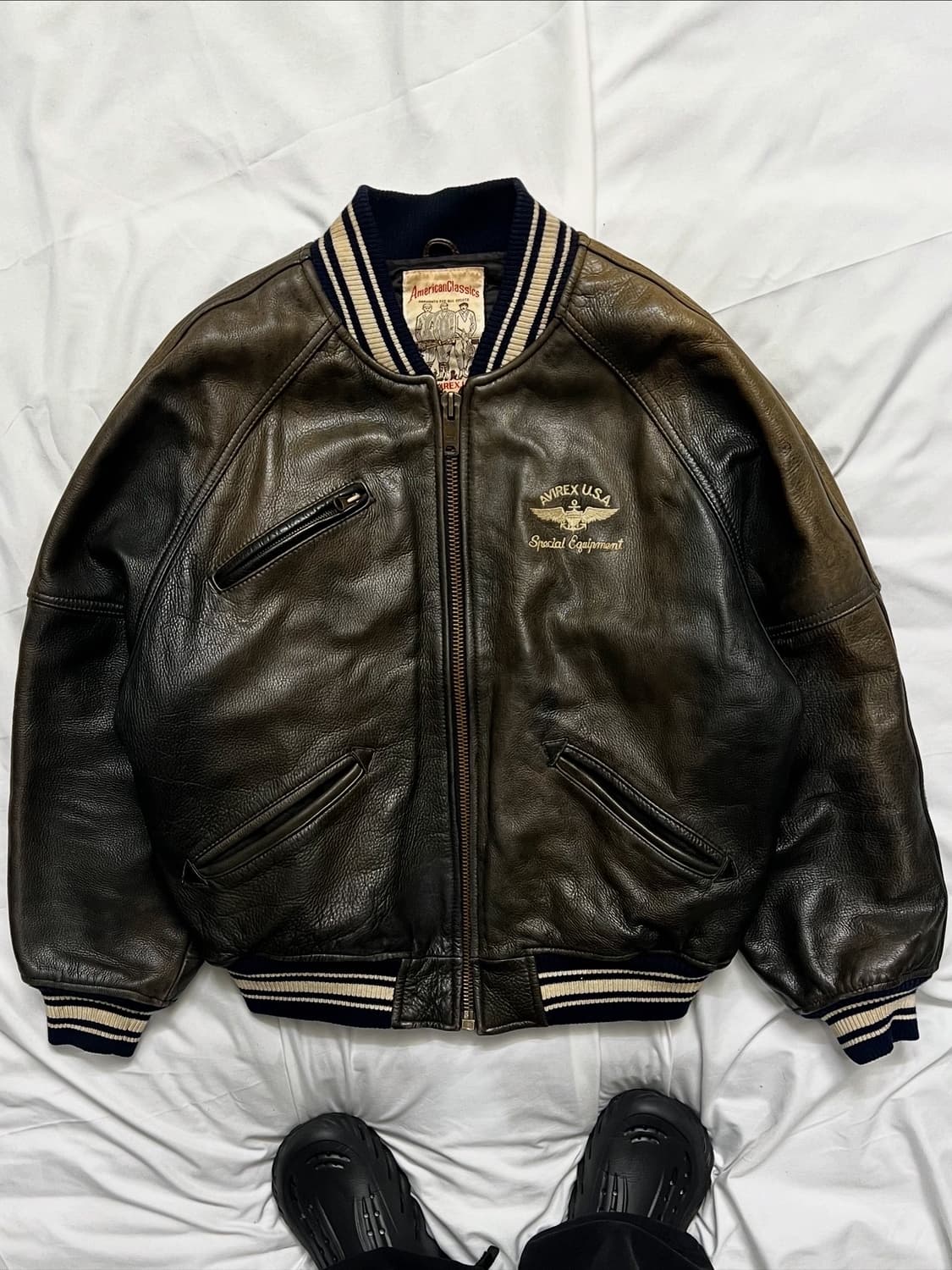 아비렉스 아이콘 가죽자켓 상품이미지2