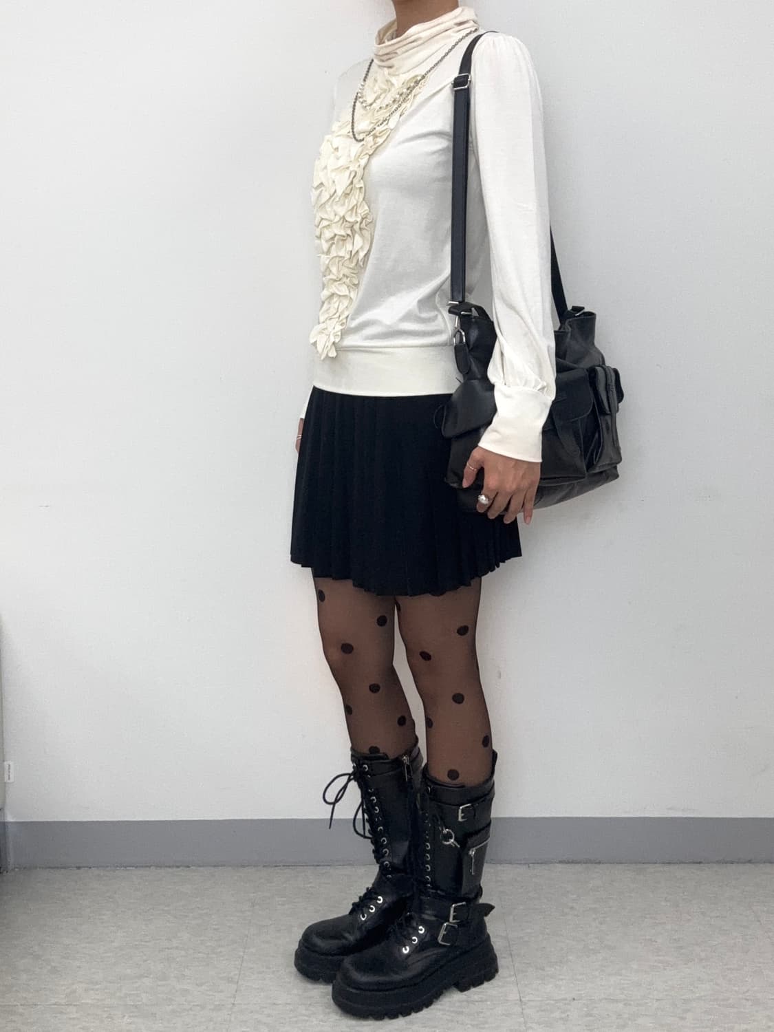 빈티지 아이보리 프릴 롱슬리브 상품이미지6