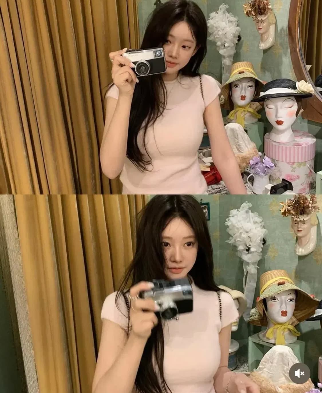 샵리즈 leeds 블라썸 하프 니트 반팔 (핑크) 상품이미지2