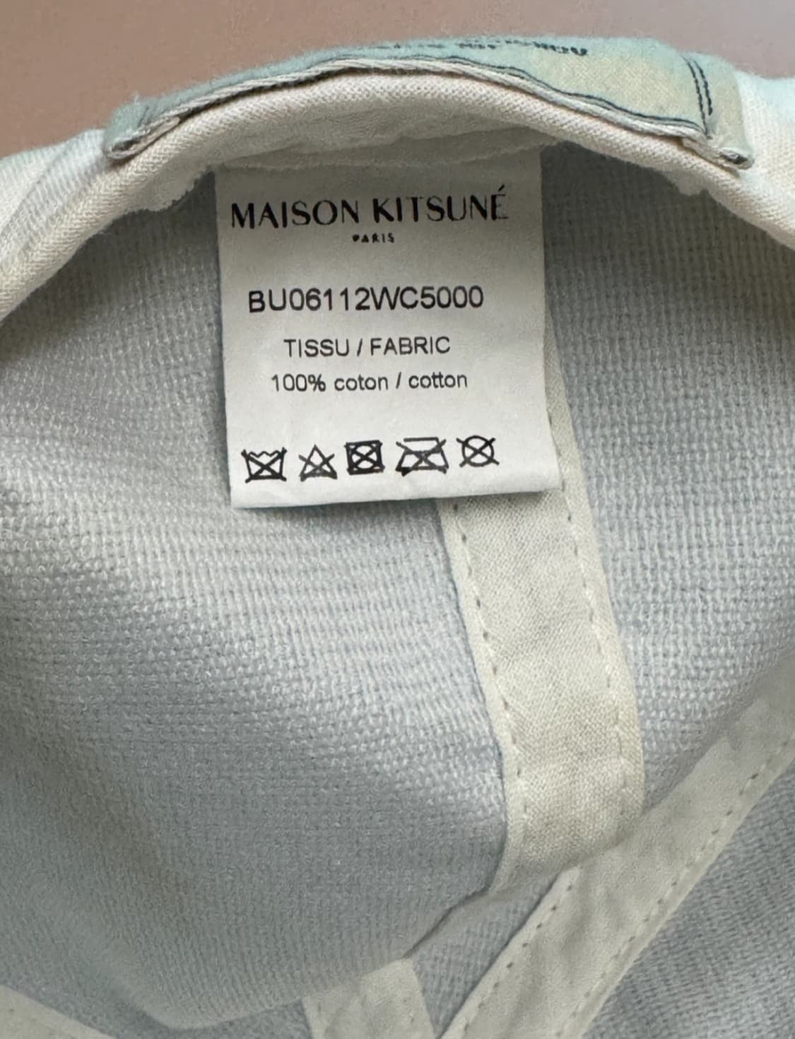 메종키츠네 스몰폭스 볼캡 야구 모자 데님 상품이미지9