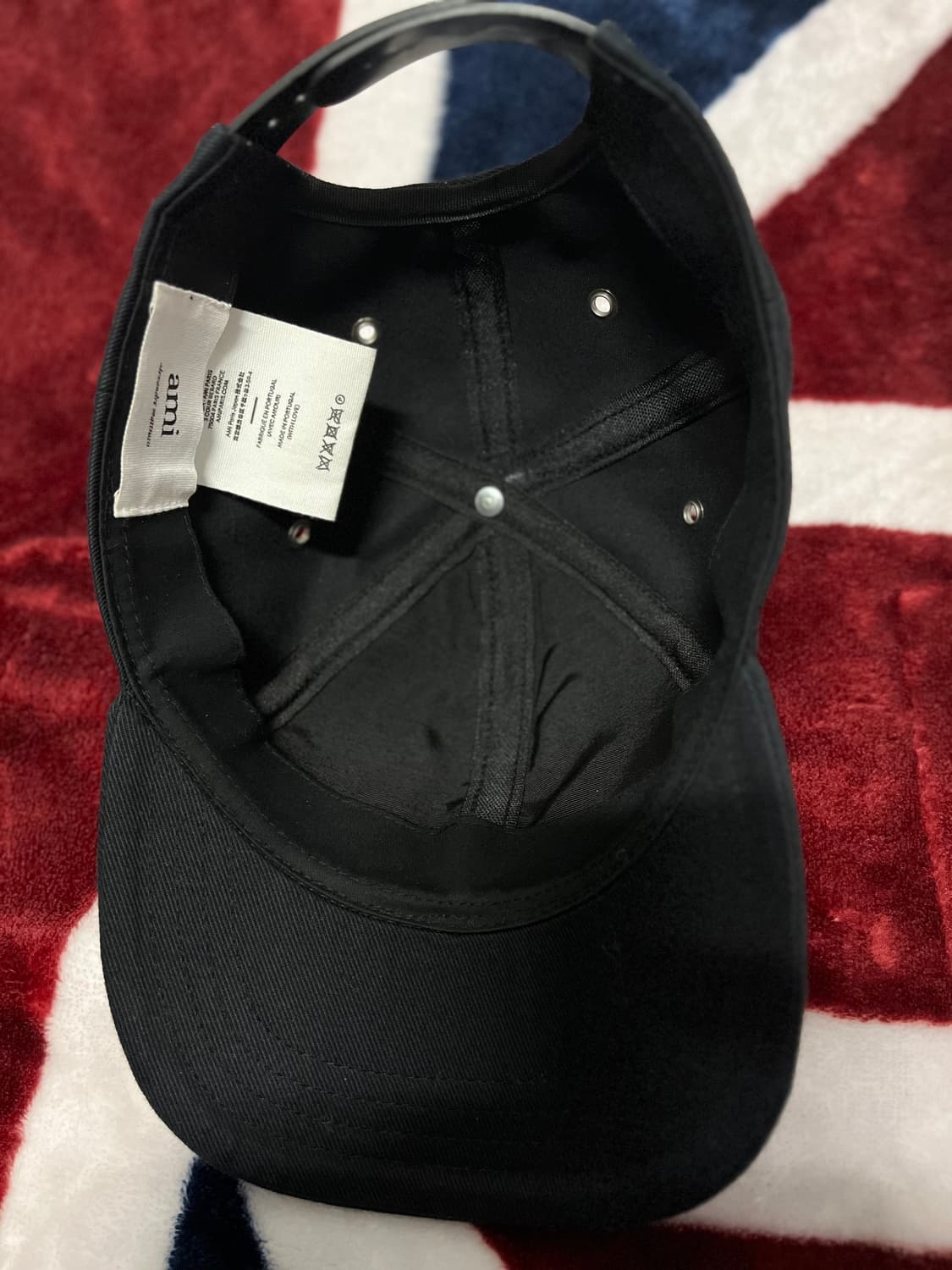 아미 하트 로고 스냅백 모자 블랙 (Free) 정품 상품이미지5