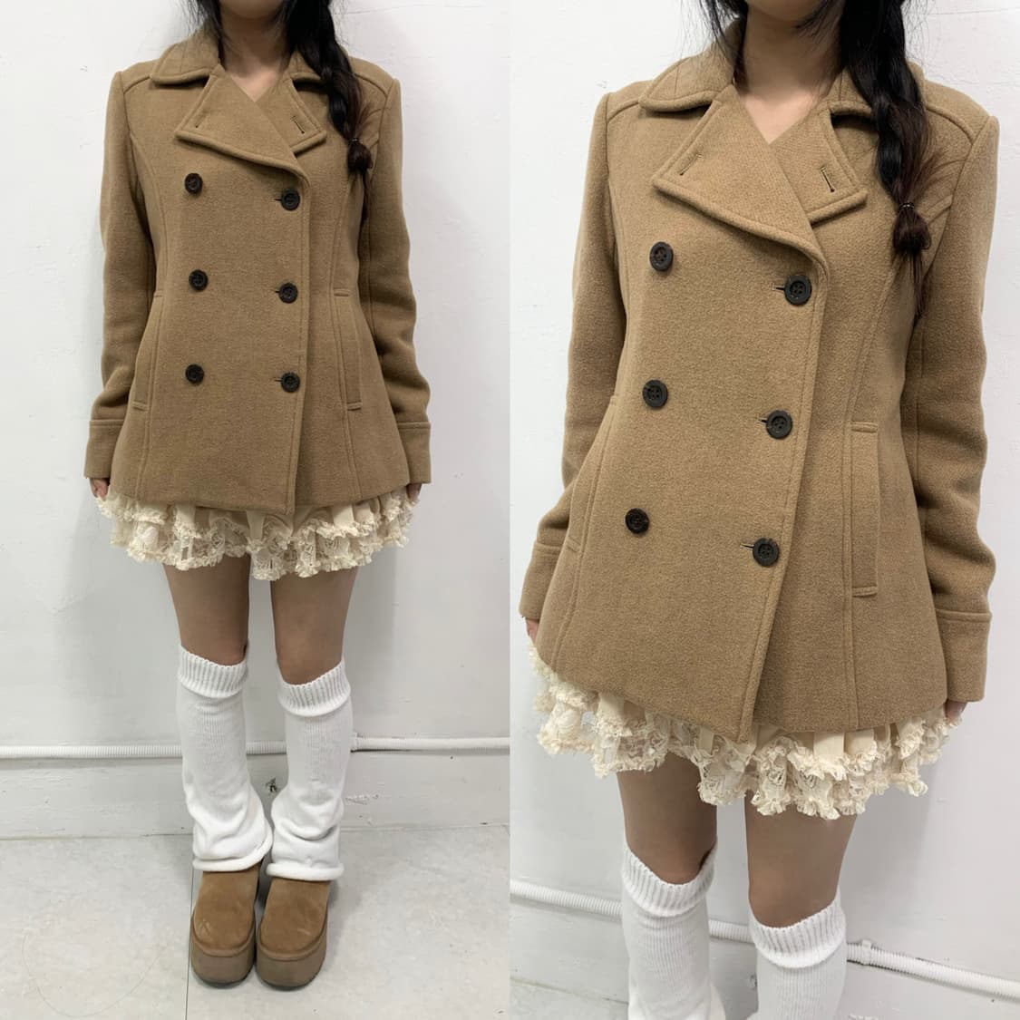 [EARTH MUSIC] 라떼갸루 리락쿠마 숏코트 상품이미지1