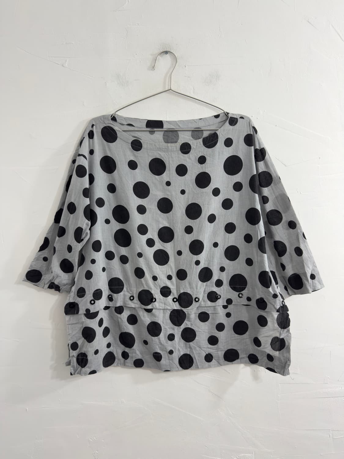 love paradise dot design blouse 상품이미지1