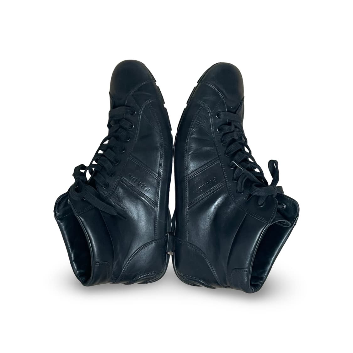 프라다 스포츠 리네아 로사 미드컷 레더 드라이빙 스니커즈 상품이미지4