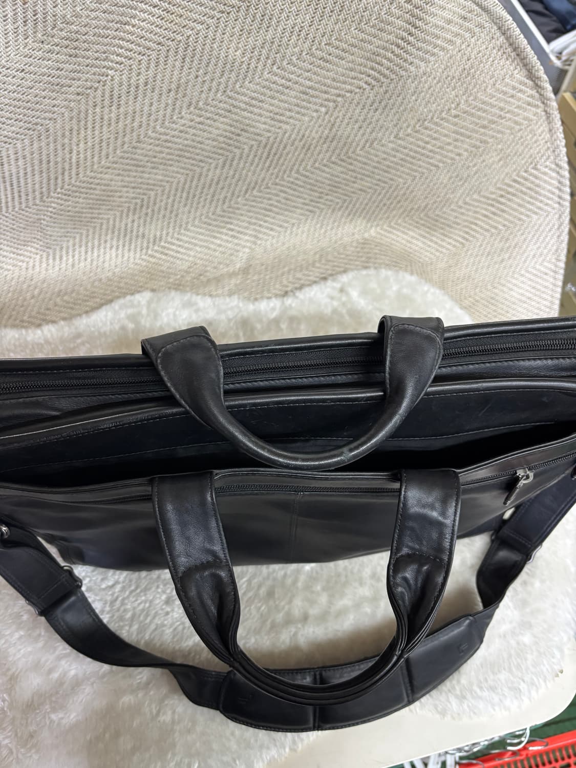 투미(TUMI)클래식한 가죽 브리프 케이스(서류 가방) 상품이미지4