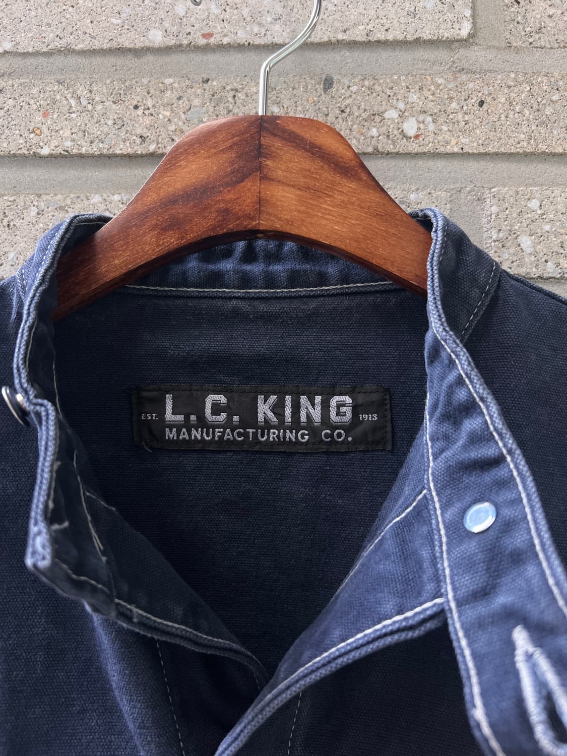 [M]90's L.C. KING 포인터 USA Made 캔버스 워크 자켓 상품이미지2