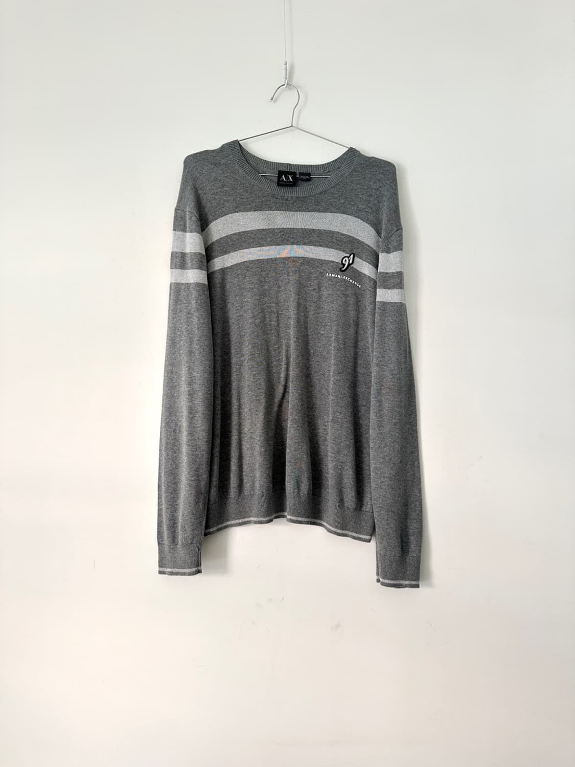ARMANI EXCHANGE 91 logo lined knit  상품이미지1