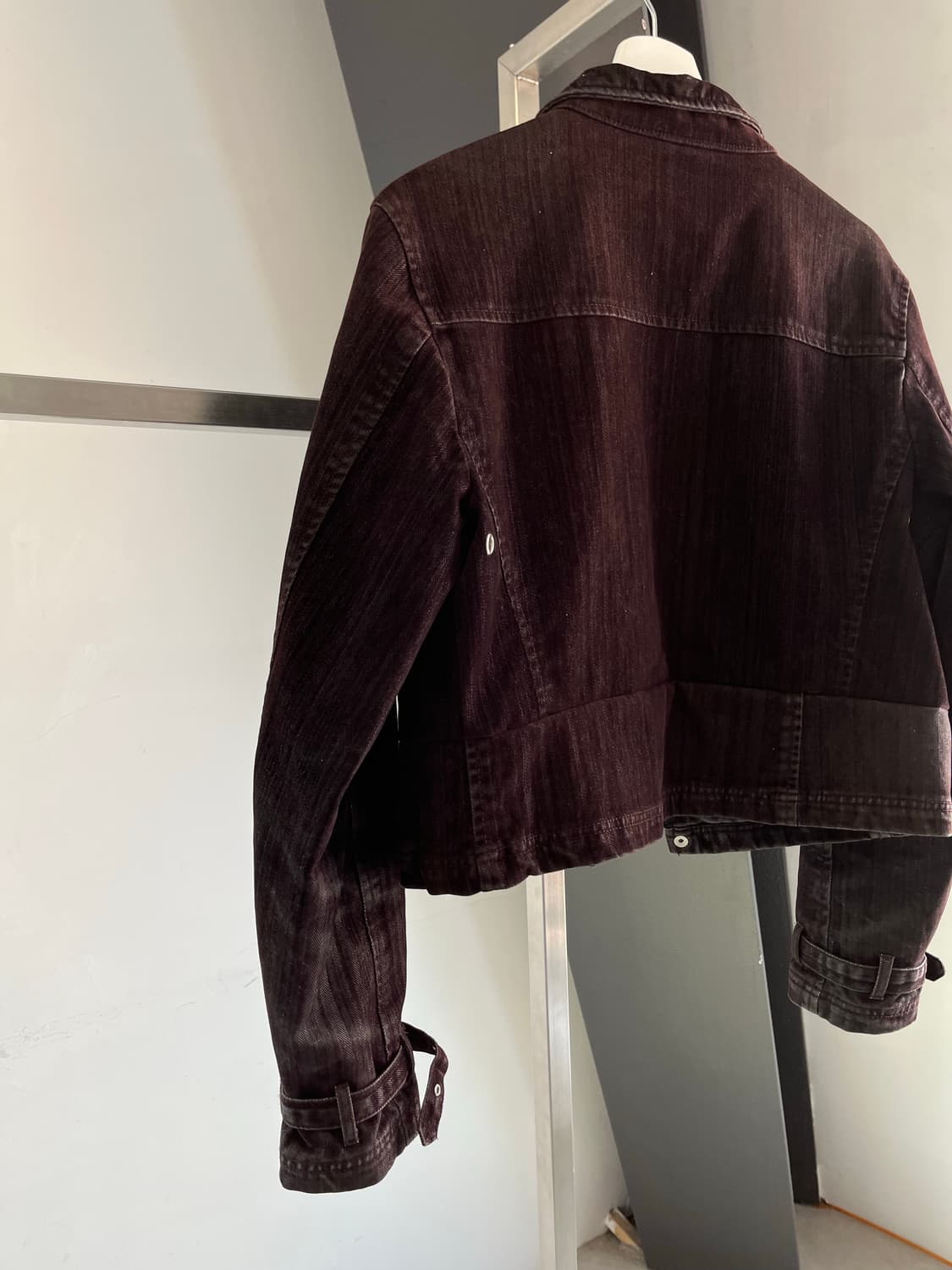 Suede Crop Trucker Jacket 상품이미지7