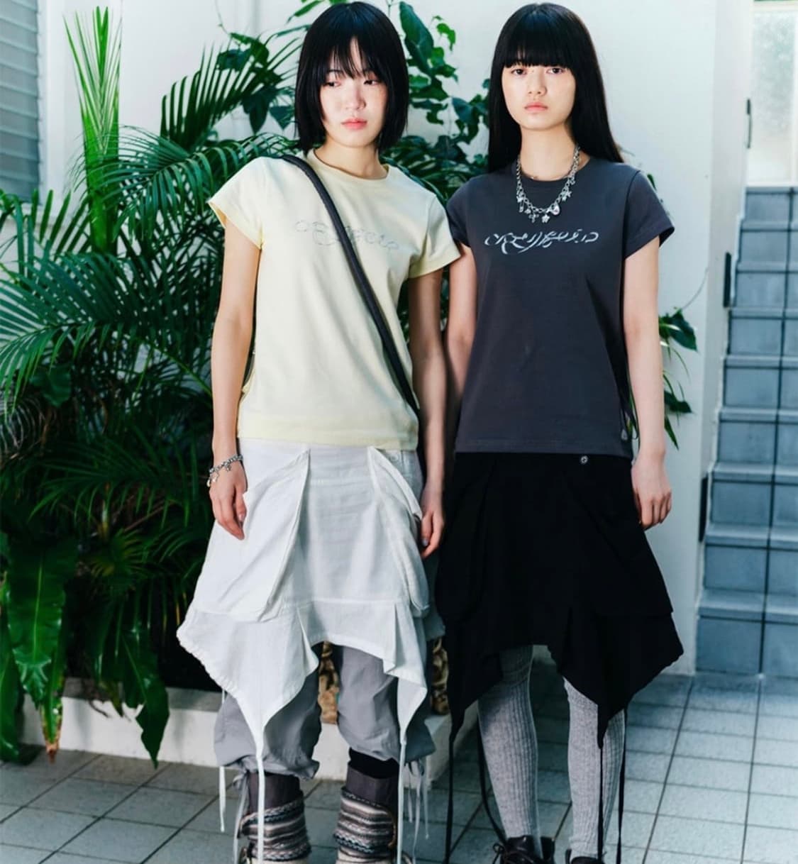 코이세이오 리본 사이드 스트랩 티셔츠반팔 상품이미지5