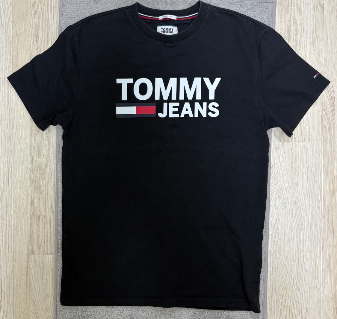 [S급] 타미진스 블랙 빅로고 티셔츠 S(레귤러핏) 상품이미지1