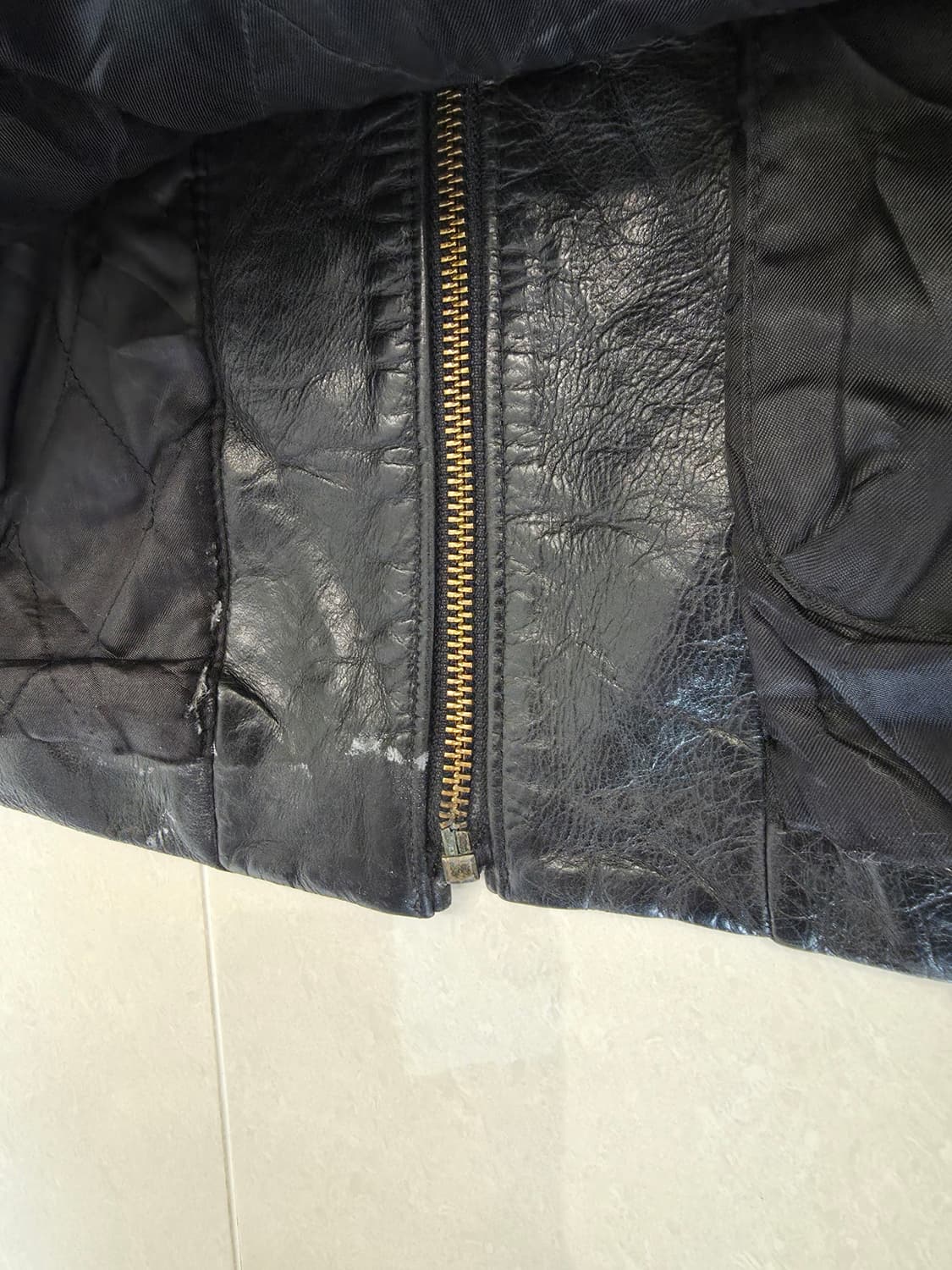 올드 갭 레더 풀업 자켓 상품이미지4