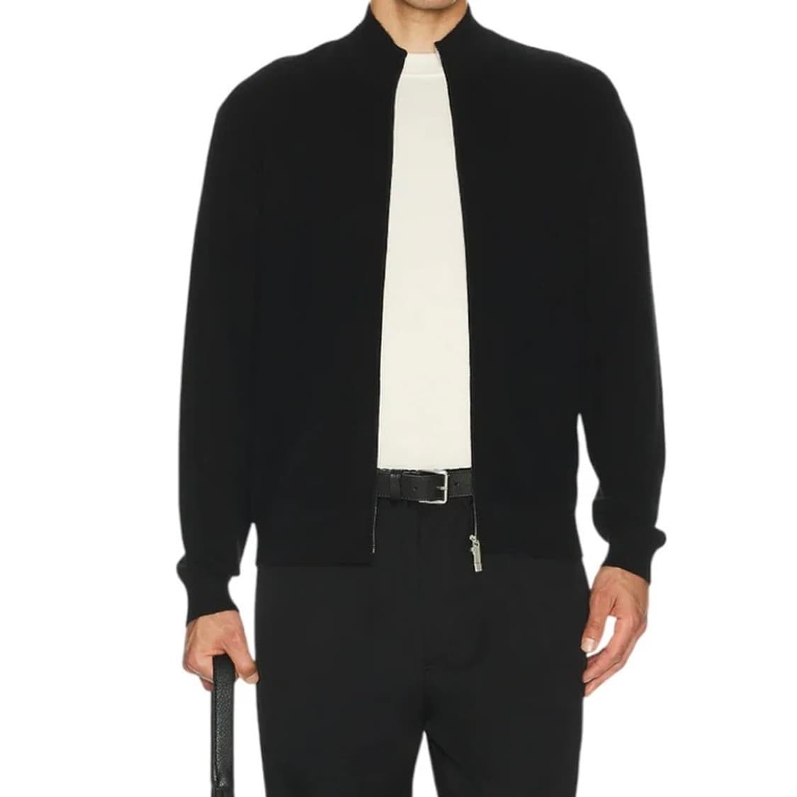 [새상품] 띠어리 캐시미어 니트 집업 가디건 블랙 XL사이즈 상품이미지3