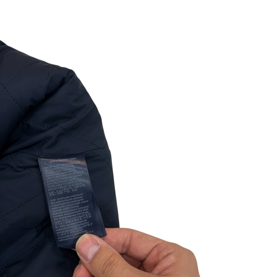 타미힐피거 울 체크 코트 상품이미지4