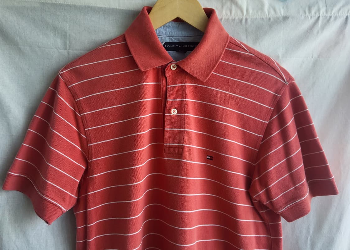 TOMMY HILFIGER 타미힐피거 남성 반팔 카라티 S 코튼 피케티 상품이미지3