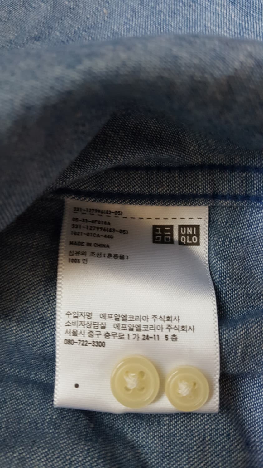 유니클로 데님 셔츠 상품이미지3