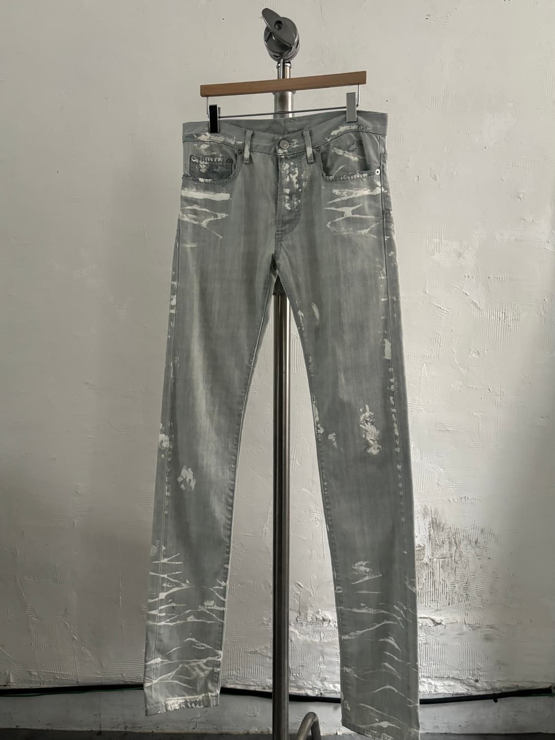 Dior 디올 옴므 09AW 페인트 스플래터 데님 팬츠 상품이미지4