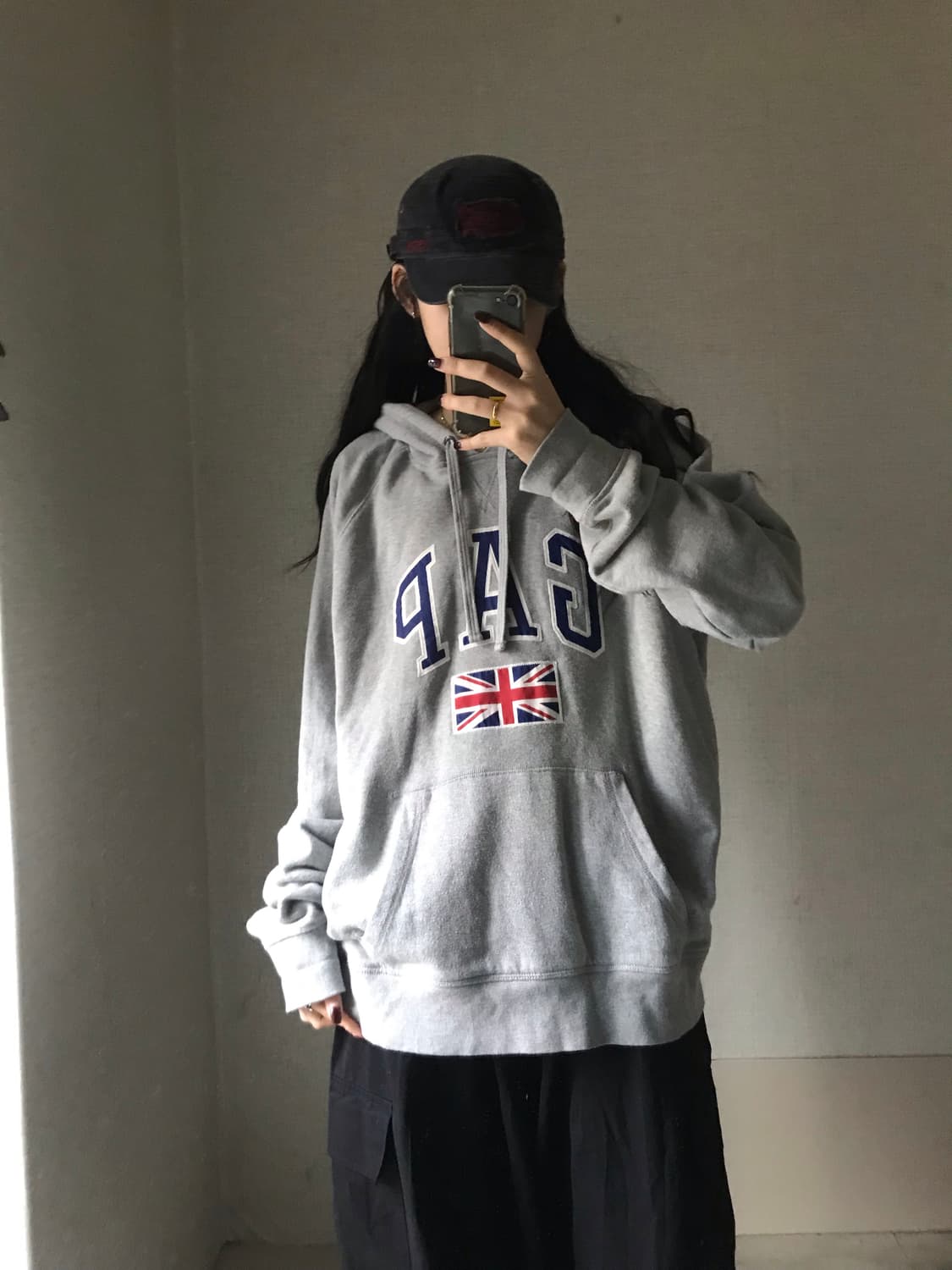 갭 영국 오버핏 후드티 상품이미지5