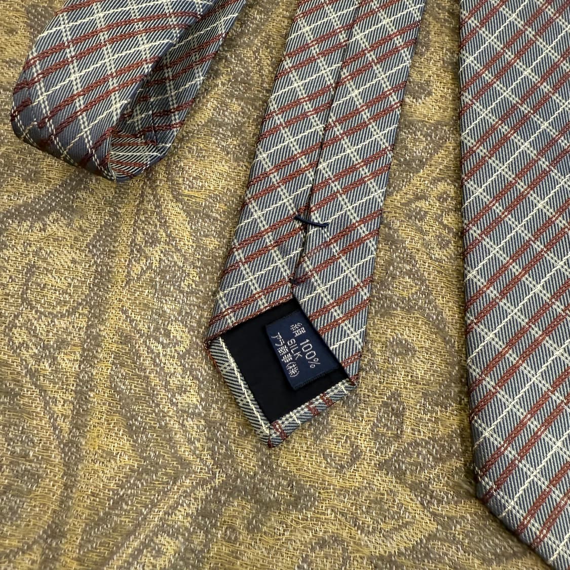 BURBERRY 버버리 실크 체크 넥타이 하이엔드 명품 타이 N475 상품이미지4