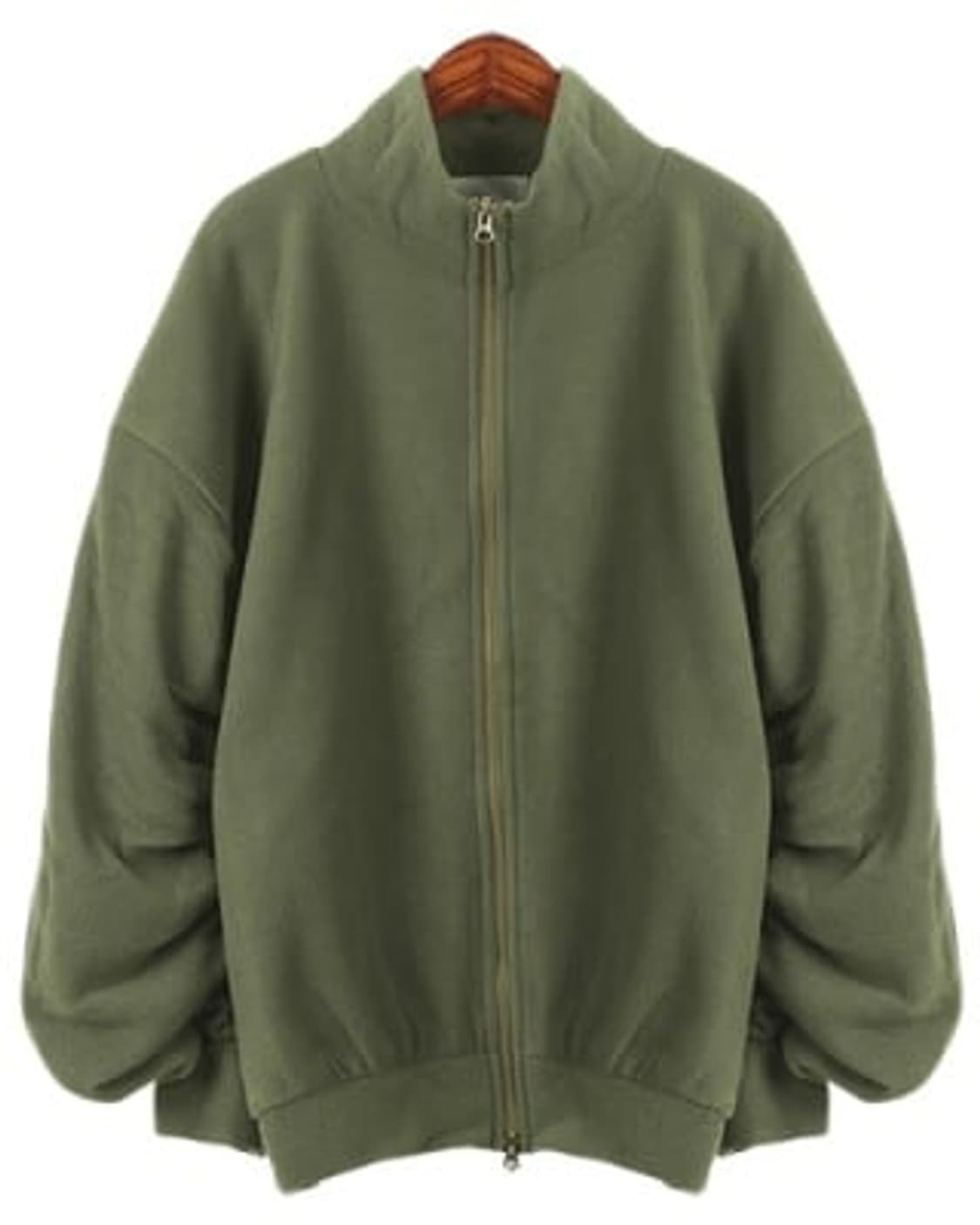 투웨이 셔링 오버핏 후리스 새옷 상품이미지2