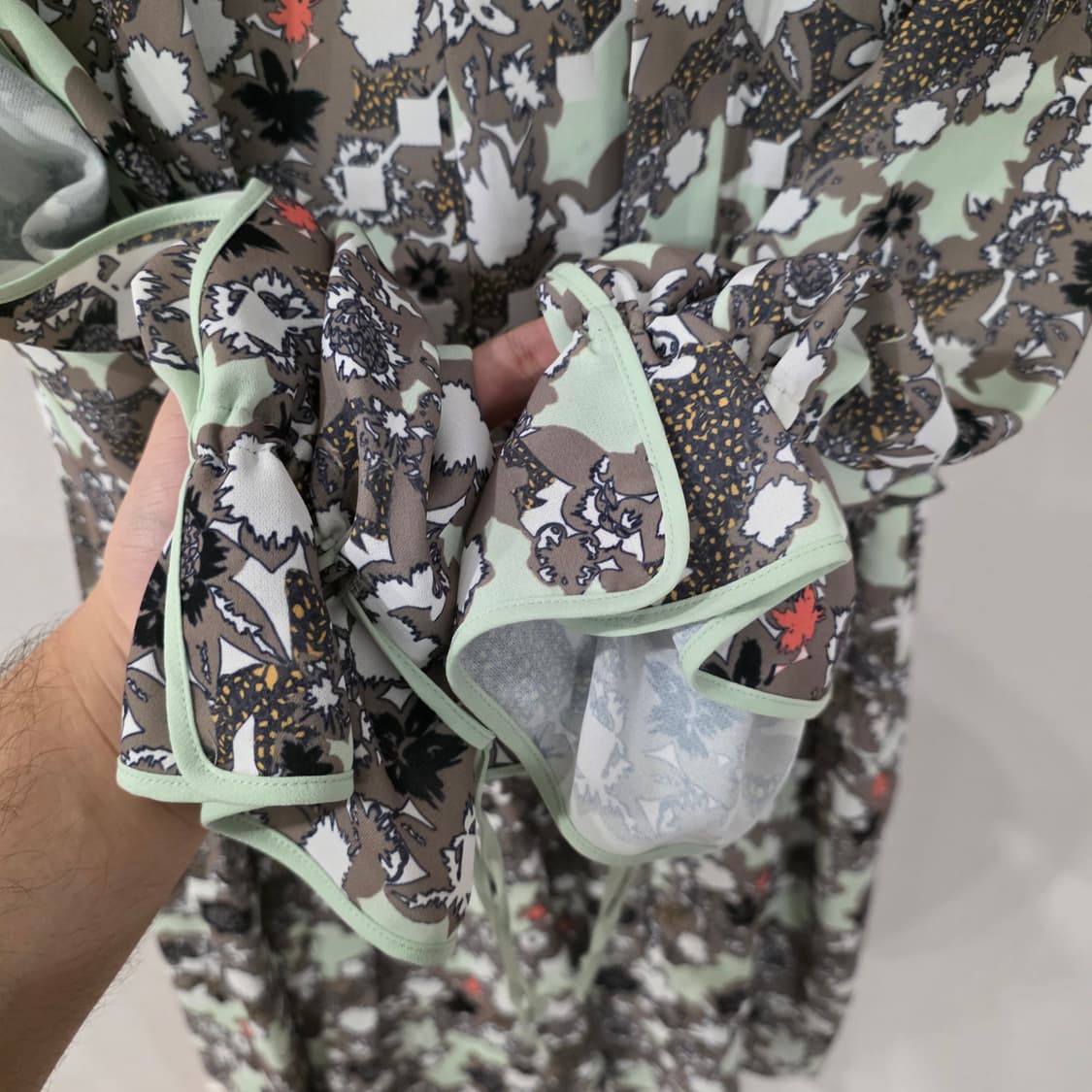 한섬 시스템 SYSTEM 플라워 패턴 롱 원피스 상품이미지4