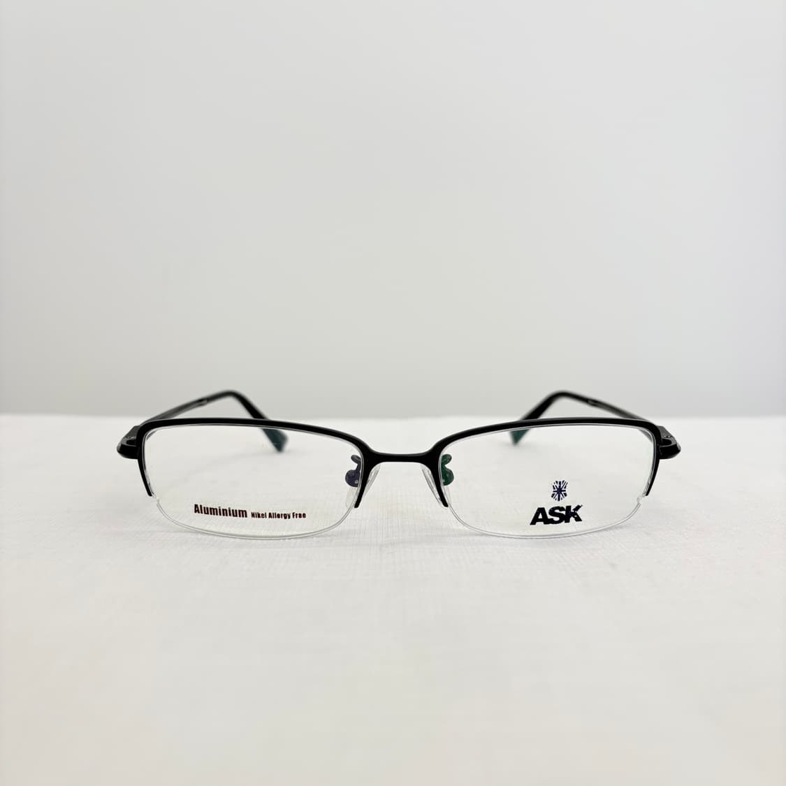Ask 사각 반무테 빈티지 안경 상품이미지1