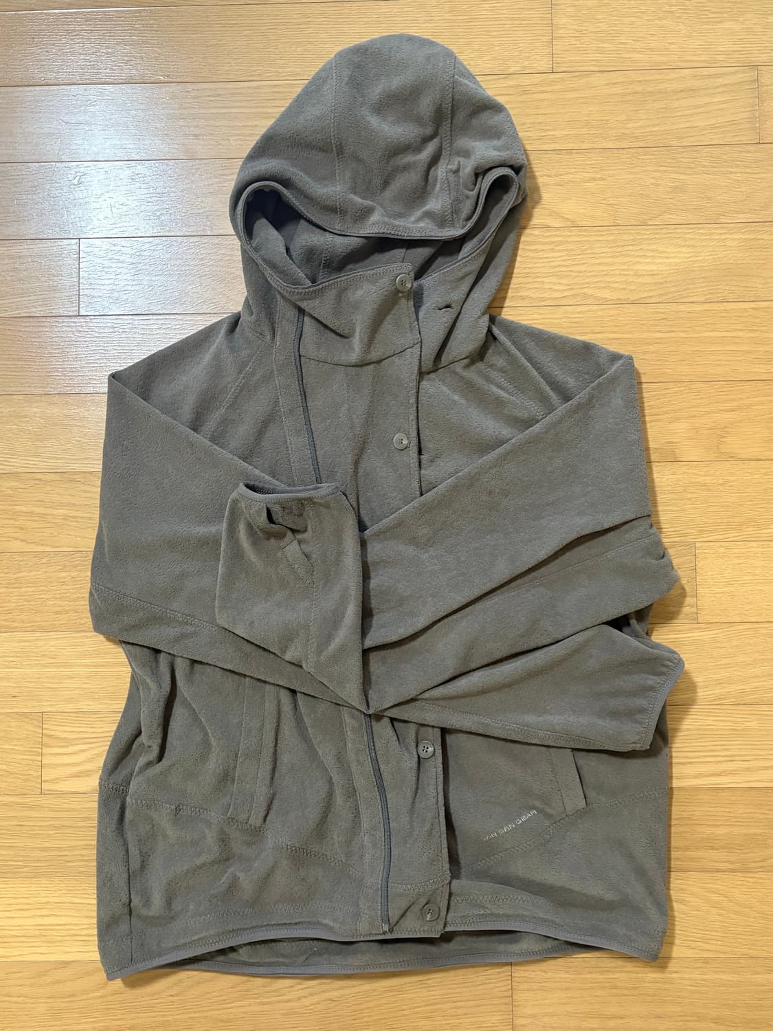 산산기어 버튼 플리스 재킷 브라운 상품이미지1