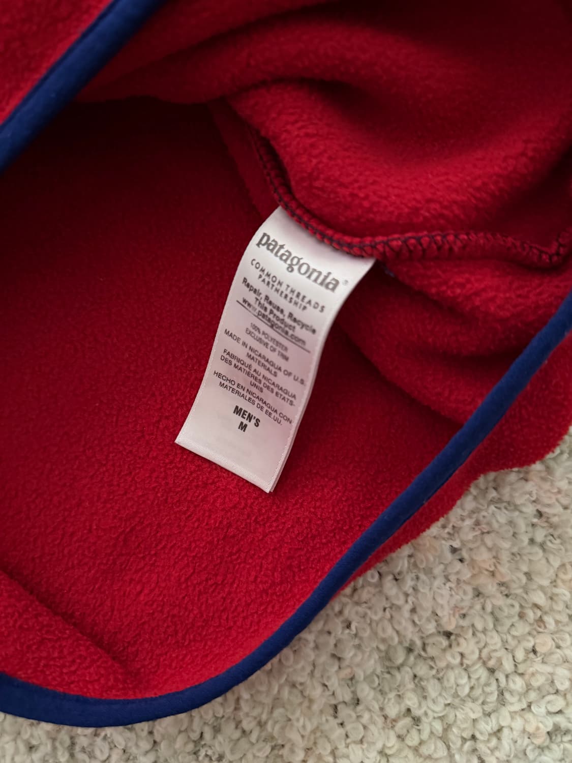 [M] 파타고니아 신칠라 네이비/레드 상품이미지4