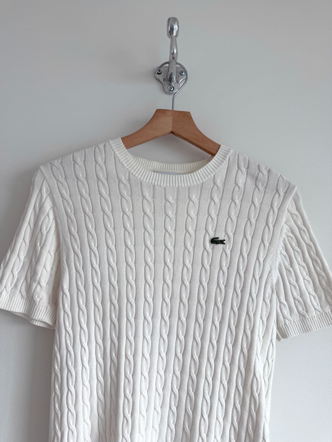 라코스테(LACOSTE) 반팔 꽈베기 니트 상품이미지2