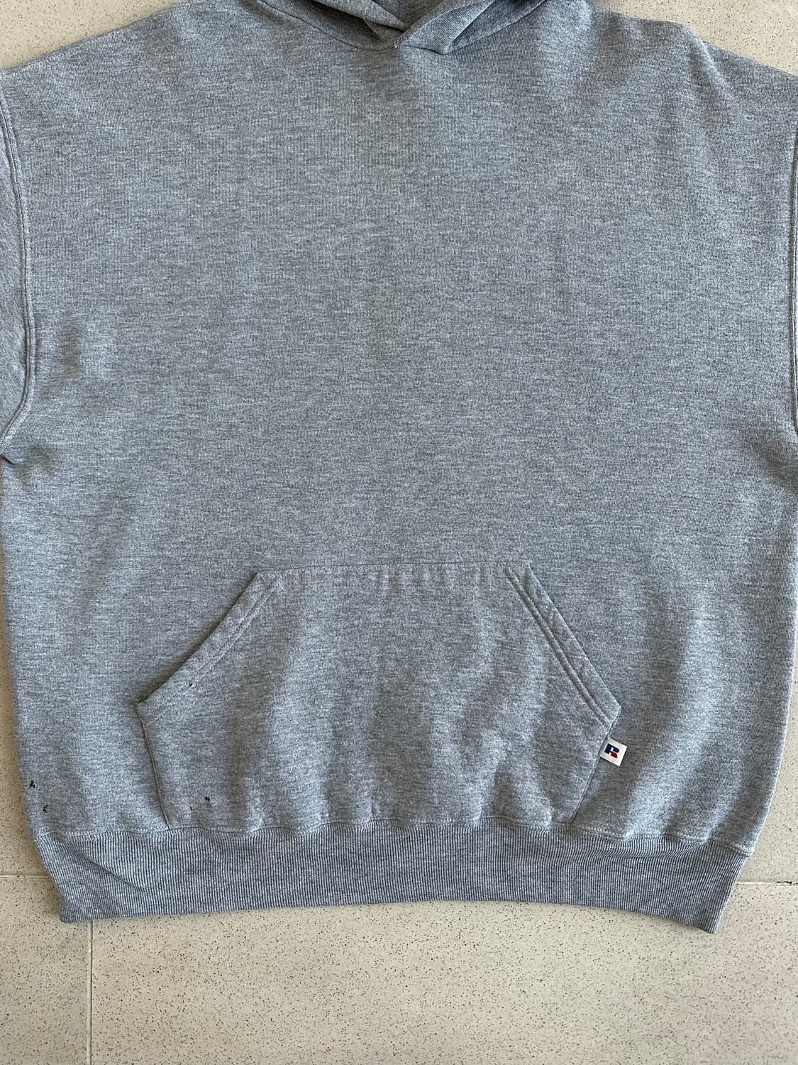 90s 빈티지 러셀 후드 그레이 XL 페인팅 상품이미지3
