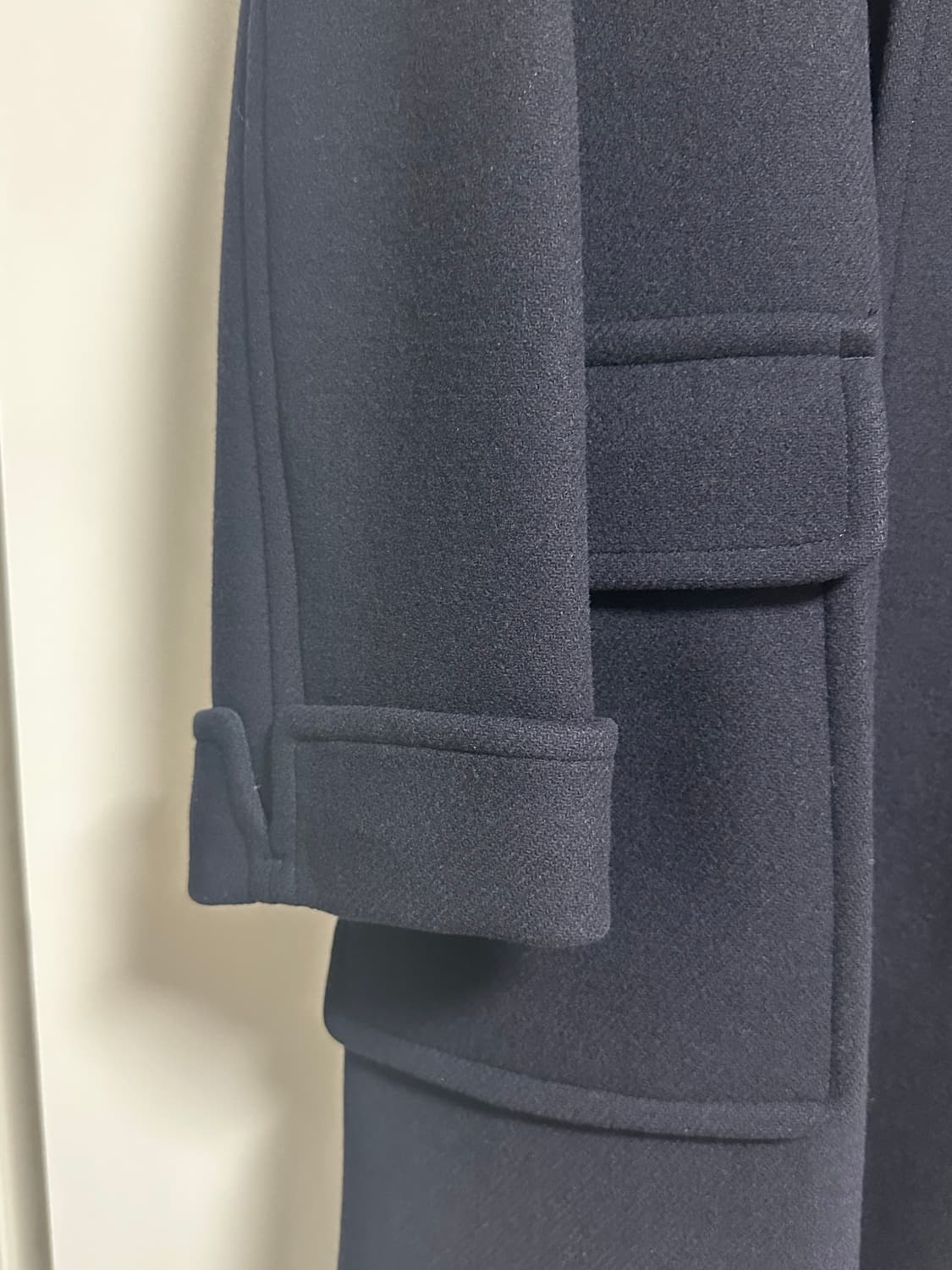 [1] 그라프페이퍼 울 멜튼 코트 네이비 상품이미지4