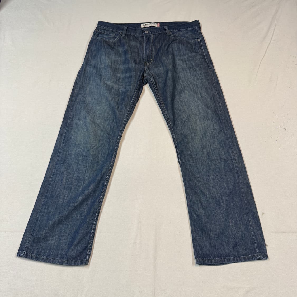 37inch) 리바이스 514 슬림 스트레이트 진청 데님 청바지 상품이미지5