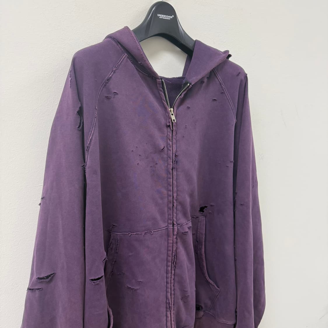 디스트로이드 후드집업 (vintage purple) 상품이미지10