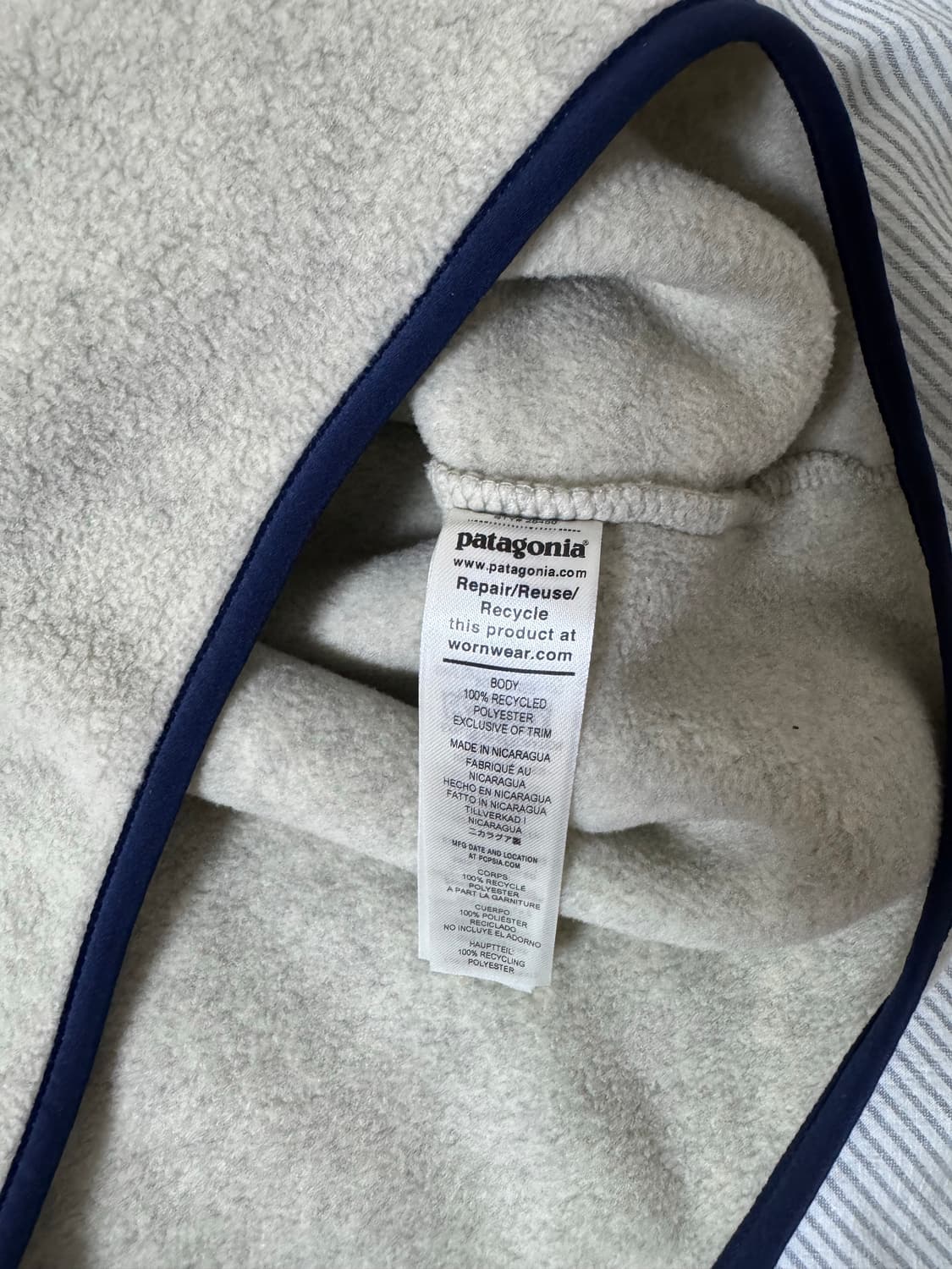 파타고니아 신칠라 헤비웨이트 스냅티 플리스 풀오버 오트밀 헤더 상품이미지10