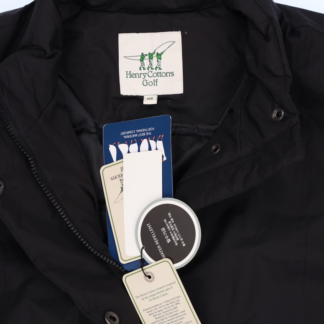 L 새상품 헨리코튼 골프 구스다운 패딩 코트 N7349 상품이미지4