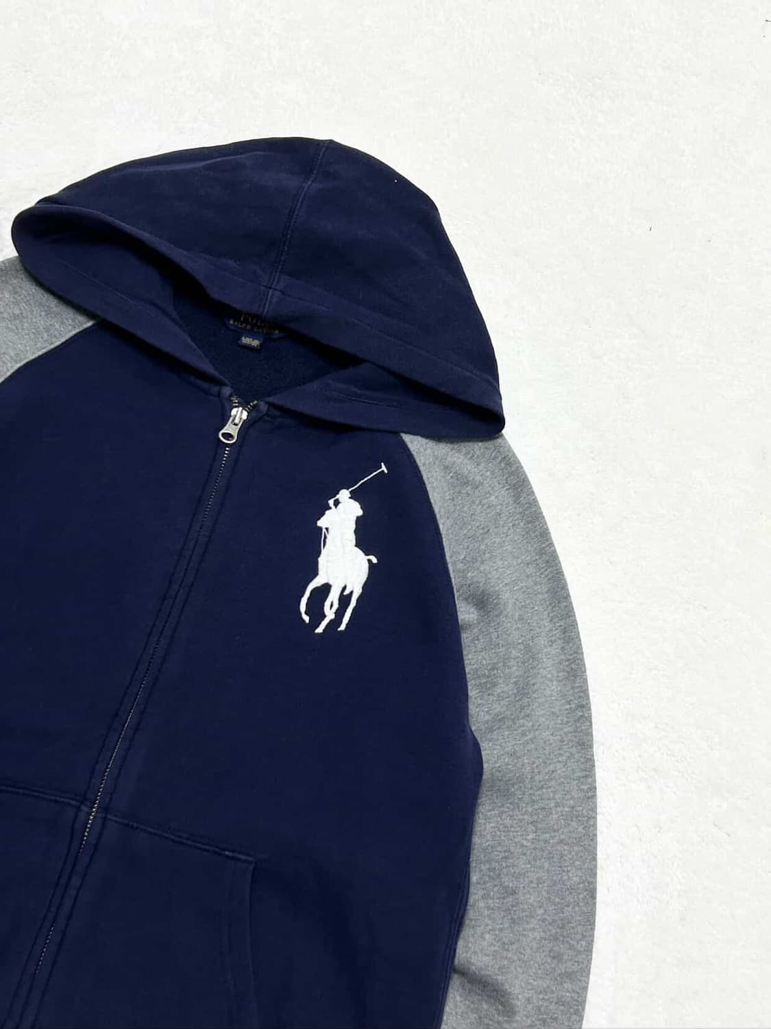 폴로 빅포니 배색 후드집업 상품이미지6