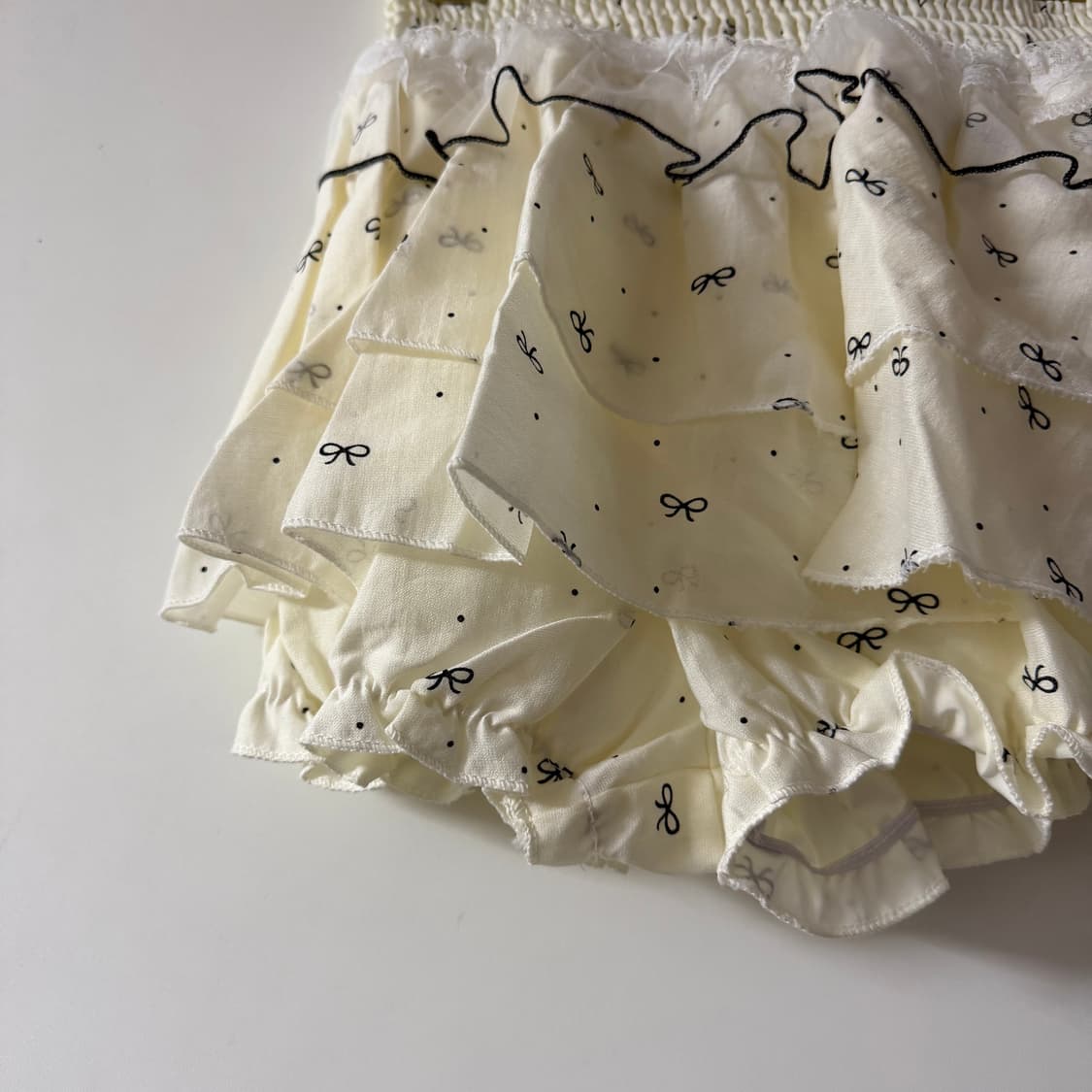 새상품 여자 리본 캉캉 레이스 치마바지 상품이미지2