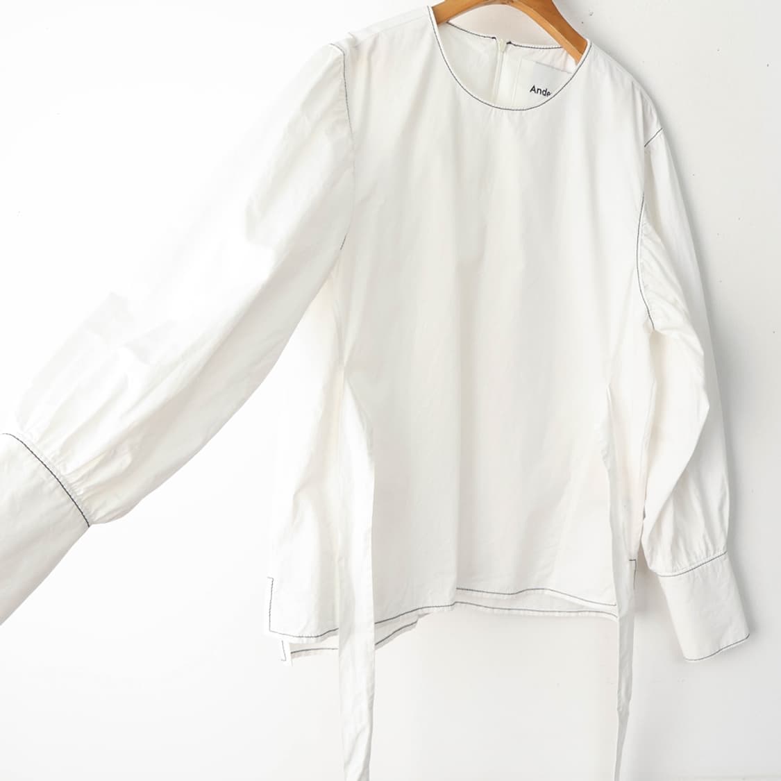 슬림66/앤더슨벨 INNA 벨티드 퍼프 블라우스 상품이미지5