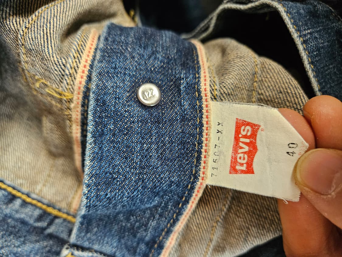 Jp lvc 2세대 빅 E 리바이스 데님 트러커 청자켓 71507 상품이미지5