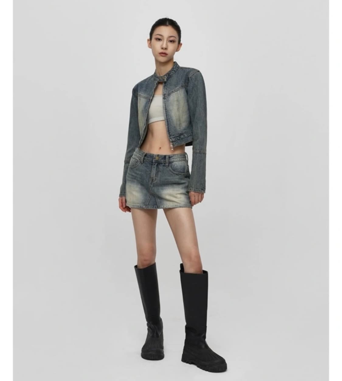 블랙업 클레븐 데님 자켓 s 상품이미지2