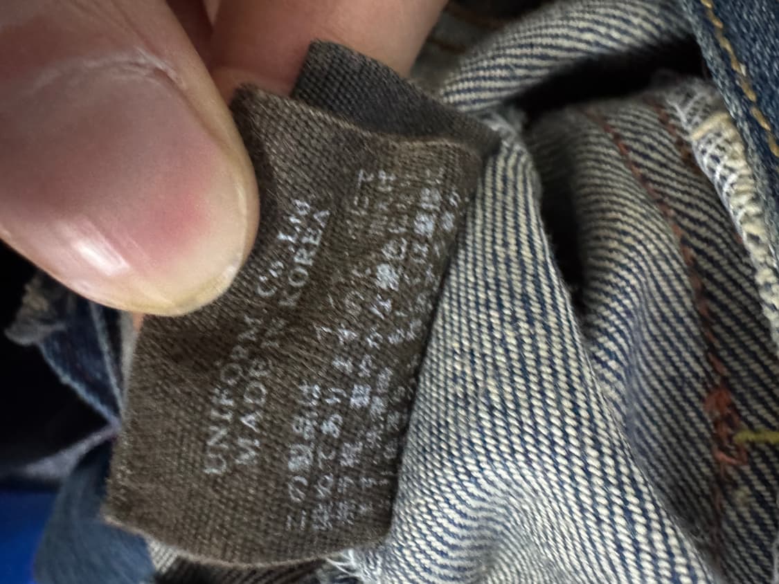 여성 블루블루 일본 빈티지 y2k 데님 자켓 xs 상품이미지4