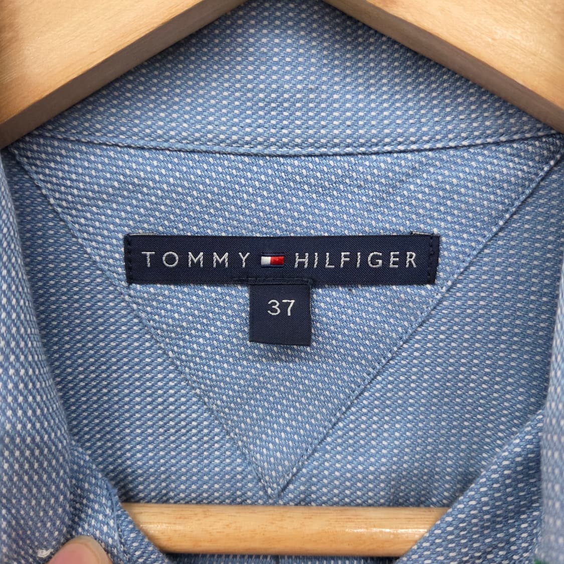 타미힐피거 블루 긴팔 셔츠 남L 상품이미지5